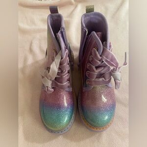 Sparkly Rainbow Kids Boots